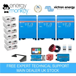 Victron Energy 3x8 24KVA ESS Battery Storage System Energy Monkey