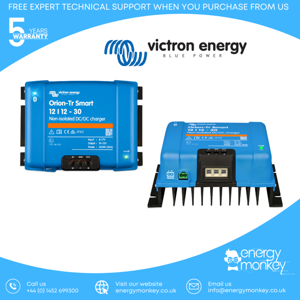 Orion-Tr Smart 12/12-30A (360W) Non-isolated DC-DC charger