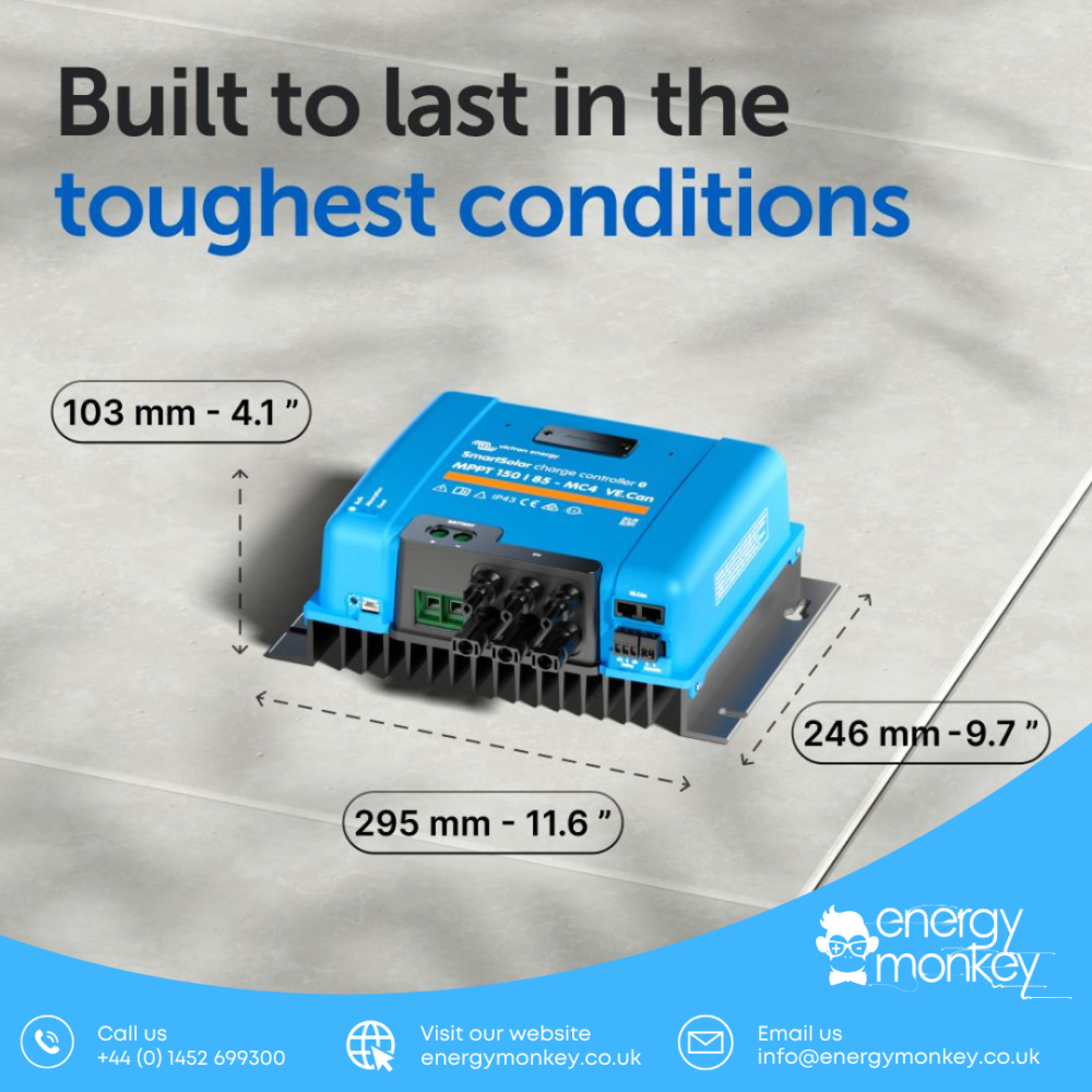 SmartSolar MPPT 150/85-MC4 VE.Can Dimensions