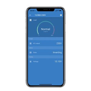 Victron Connect app display on iphone