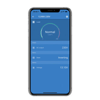 Victron Connect app display on iphone