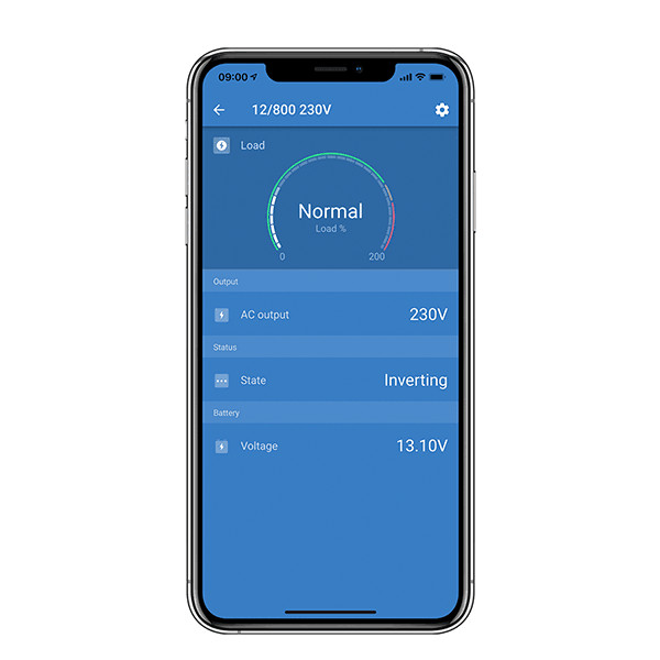 Victron Connect app display on iphone
