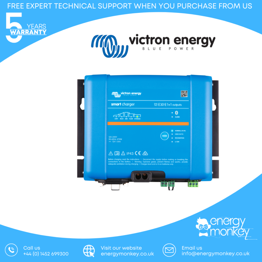 Victron Phoenix Smart IP43 Charger 12/30 (1+1) 230V