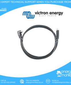 Victron VE.Direct Cable 10m (one side Right Angle conn)
