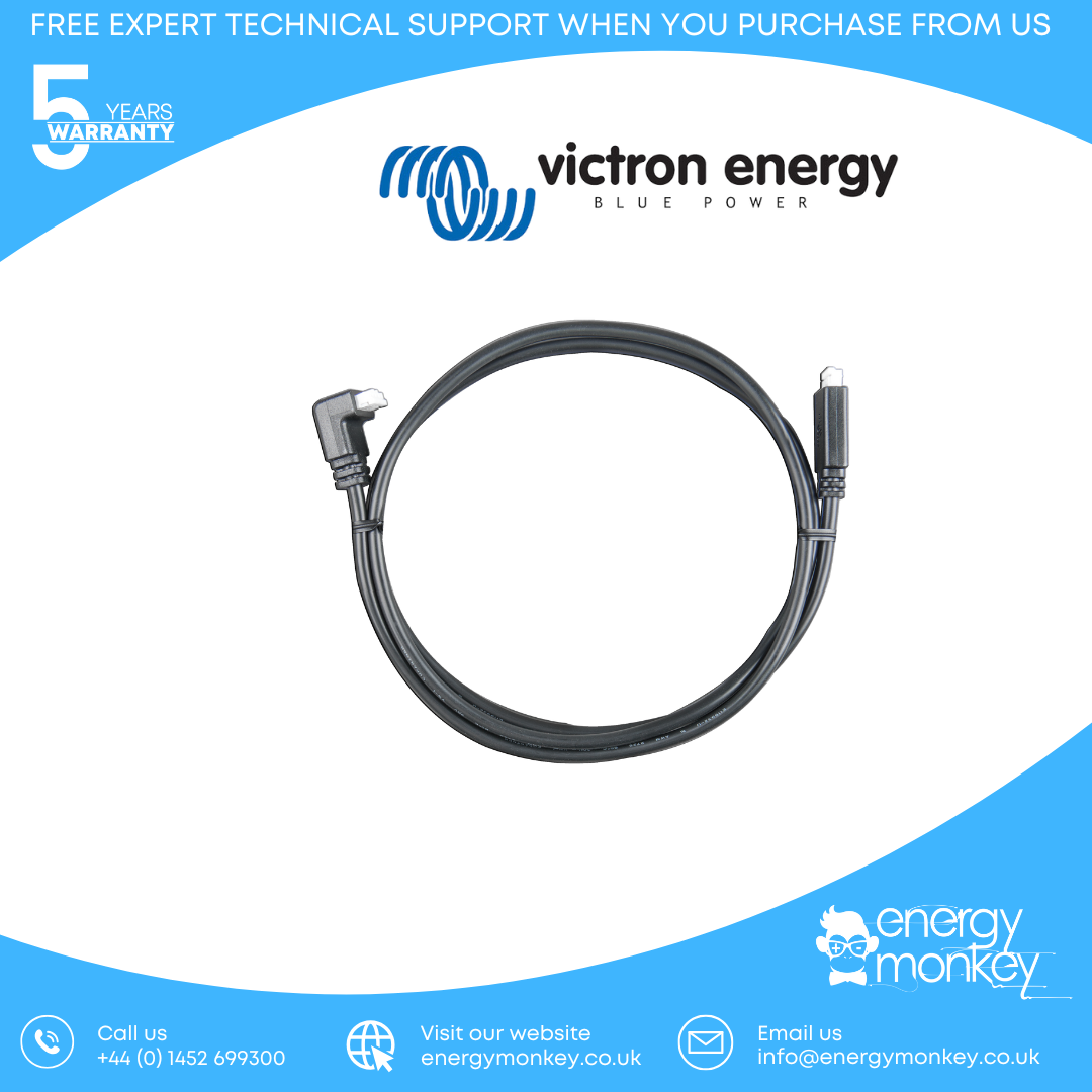 Victron VE.Direct Cable 5m (one side Right Angle conn) (ASS030531250)