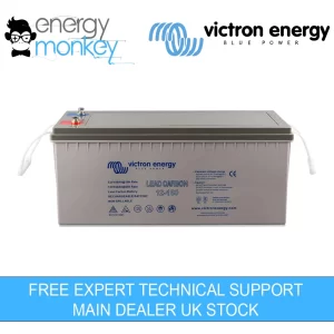 Victron Lead Carbon 12v 160 Battery Front angle