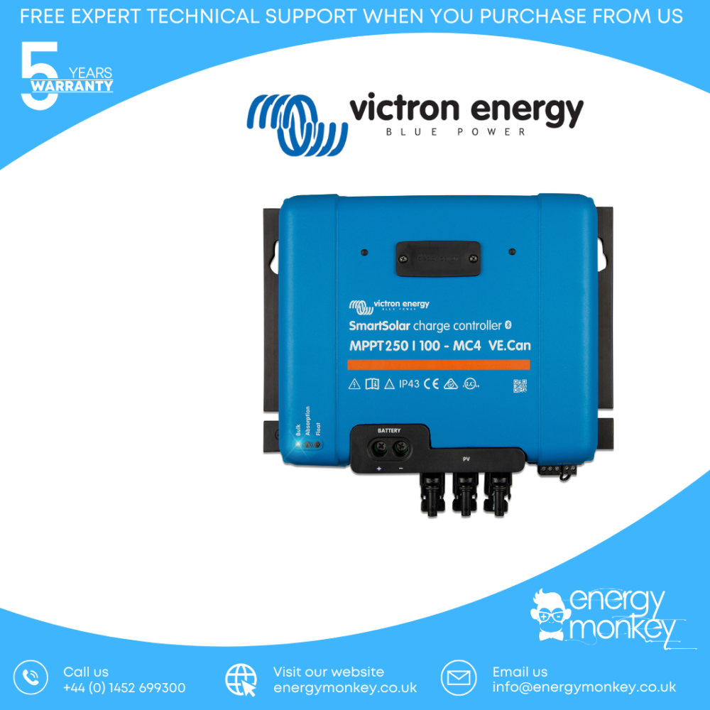 Victron SmartSolar MPPT 250/100-MC4 VE.Can