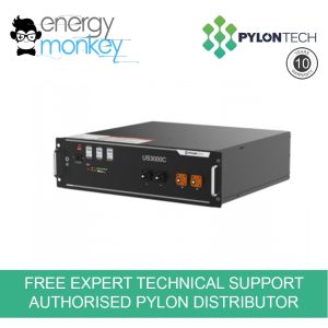 Pylontech US3000C 3.5KWh Lithium Ion Battery Side View