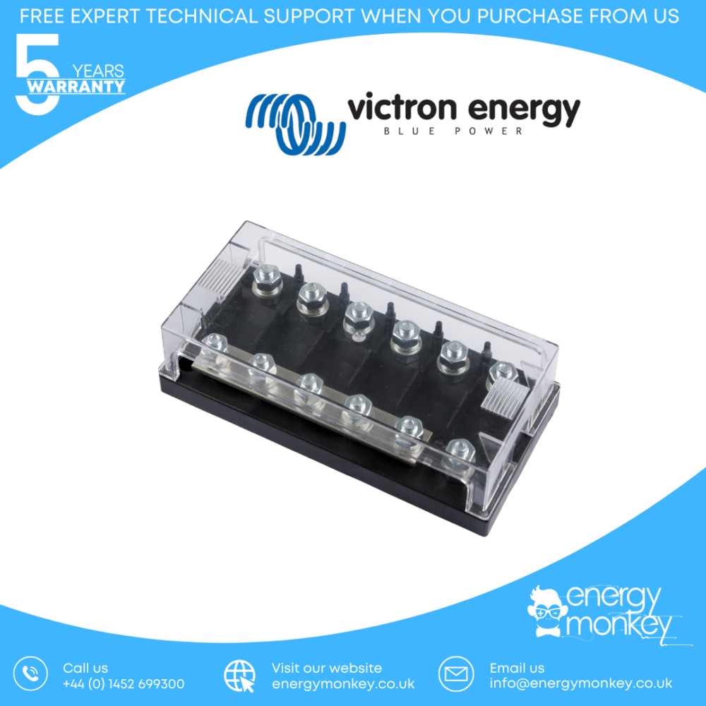 Victron Fuse holder 6-way for MEGA-fuse