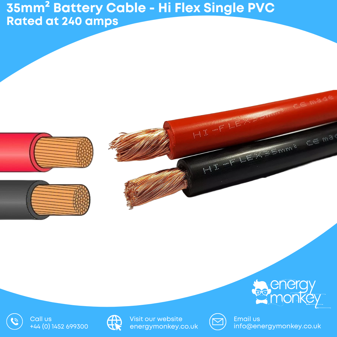 Battery Cable - Hi Flex Single PVC - 35mm²