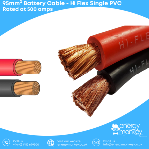 Battery Cable - Hi Flex Single PVC - 95mm²