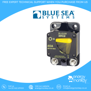 Blue Sea Systems 187-Series Circuit Breaker - Surface Mount 40A