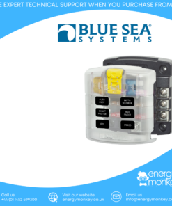 Blue Sea Systems ST Blade Fuse Block - 6 Circuits with Cover