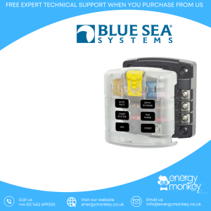 Blue Sea Systems ST Blade Fuse Block - 6 Circuits with Cover