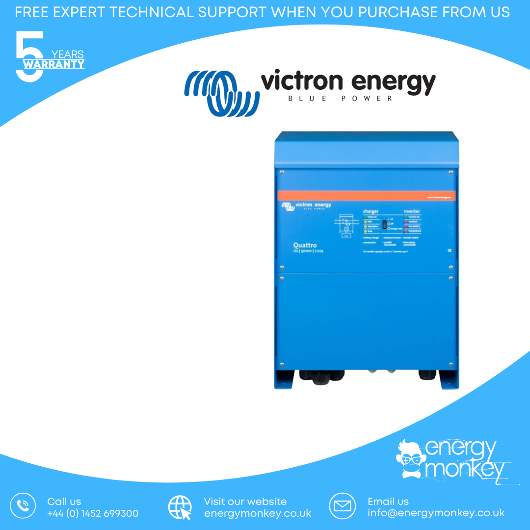 Victron Quattro 12/5000/220-100/100 120V VE.Bus