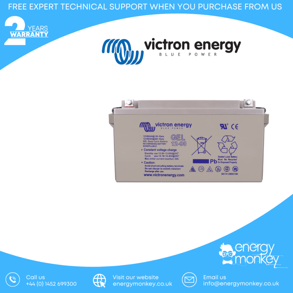 Victron 12V/90Ah Gel Deep Cycle Batt. (BAT412800104)