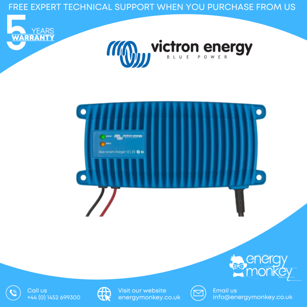 Victron Blue Smart IP67 Charger 12/25(1) 230V UK