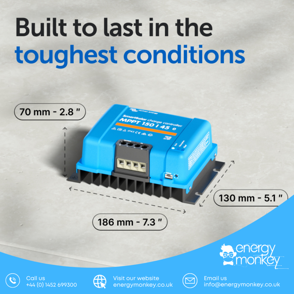 Alternative view of Victron SmartSolar MPPT 150/45 (SCC115045212) - BLUETOOTH
