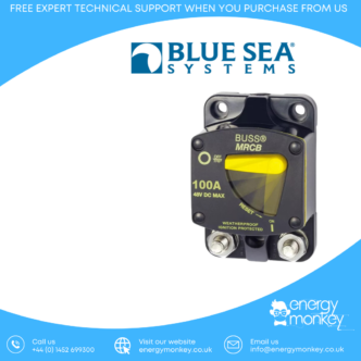 Blue Sea Systems 187-Series Circuit Breaker - Surface Mount 100A