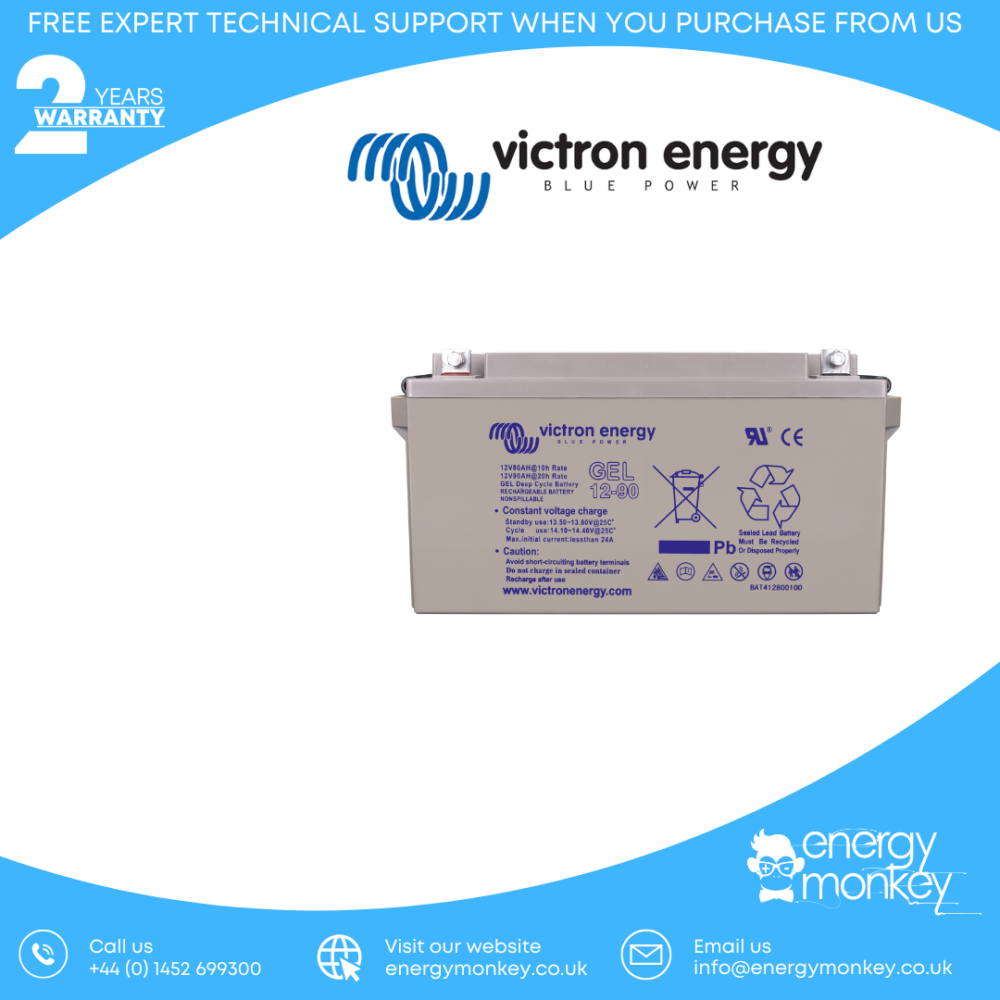 Victron 12V/90Ah AGM Deep Cycle Batt. (M6)