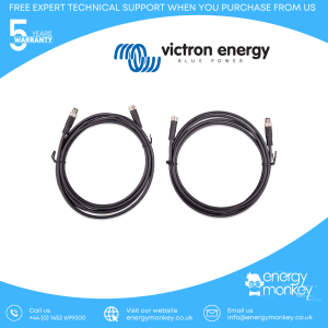 Victron M8 circular connector Male/Female 3 pole cable 3m
