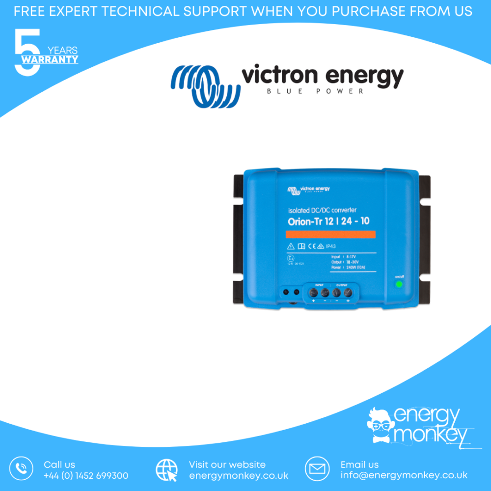Victron Orion-Tr 12/24-10A (240W) Isolated DC-DC Converter (ORI122424110)