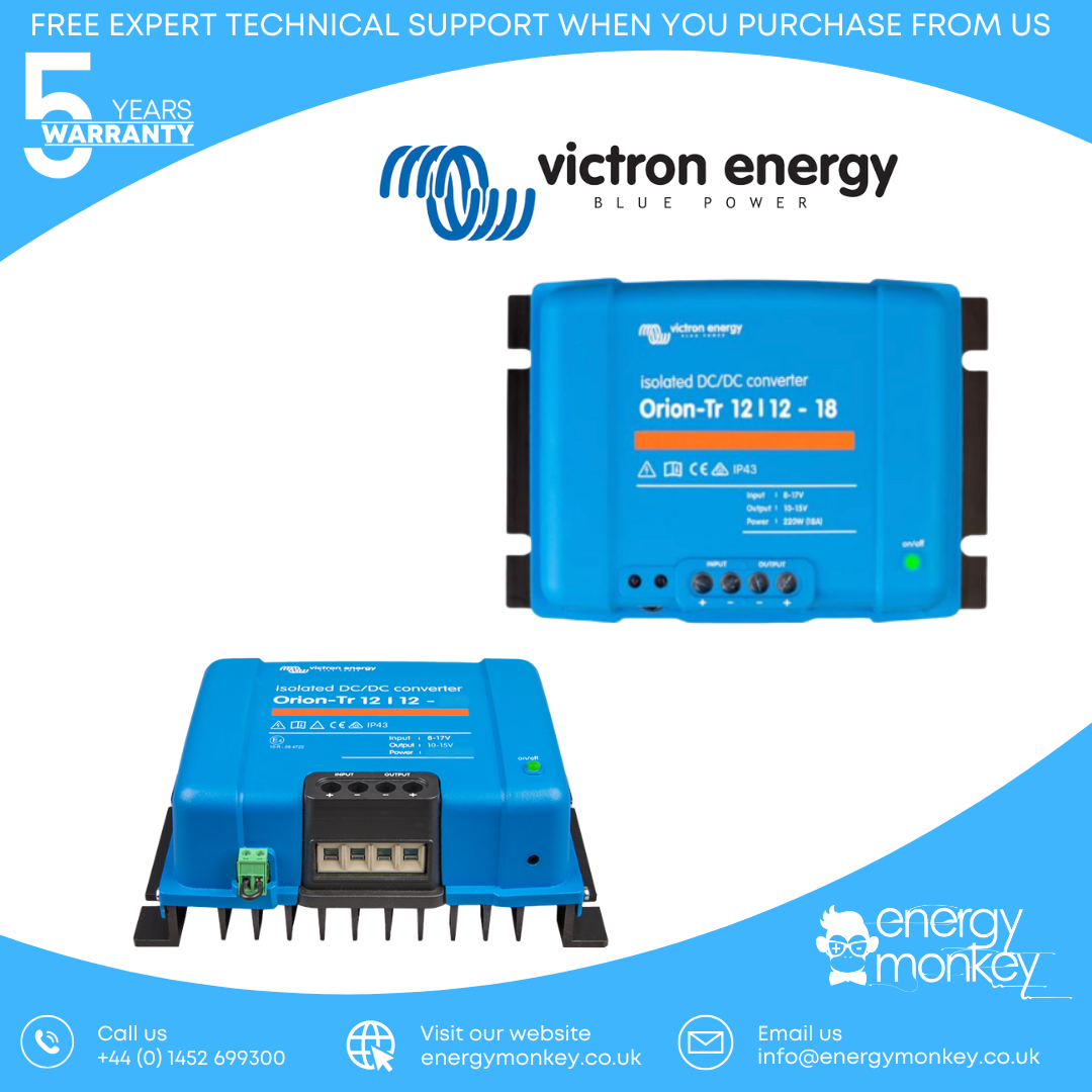 Victron Orion-Tr 12/12-18A (220W) Isolated DC-DC Converter (ORI121222110)