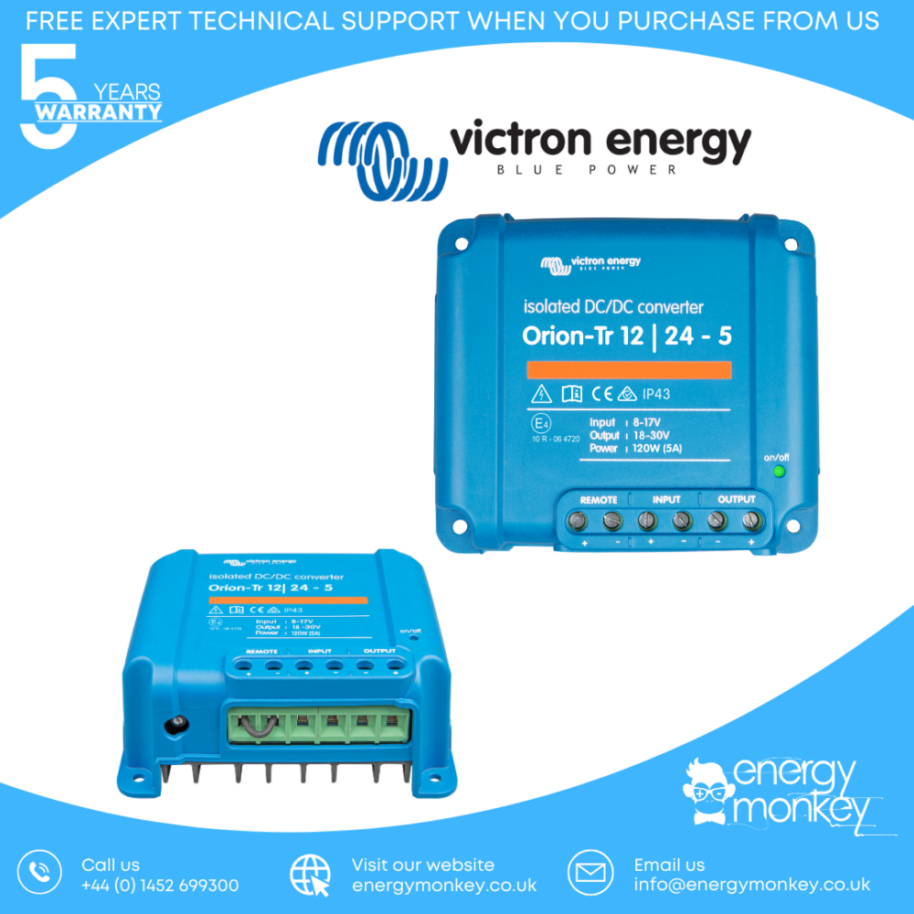 Victron Orion-Tr 24/24-5A (120W) Isolated DC-DC Converter