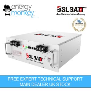 BSL Battery 51.2V 100Ah 5.12kWh Energy Storage Battery right view