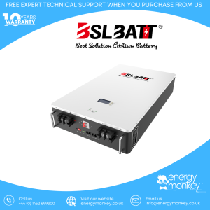 Alternative view of BSLBATT® 51.2V 200Ah 10.24kWh POWERWALL Energy Storage Battery (Main UK Dealer)