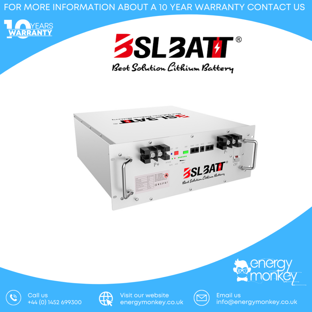 BSLBATT® 51.2V 50Ah 2.56kWh RACK MOUNTED Energy Storage Battery (Main UK Dealer)