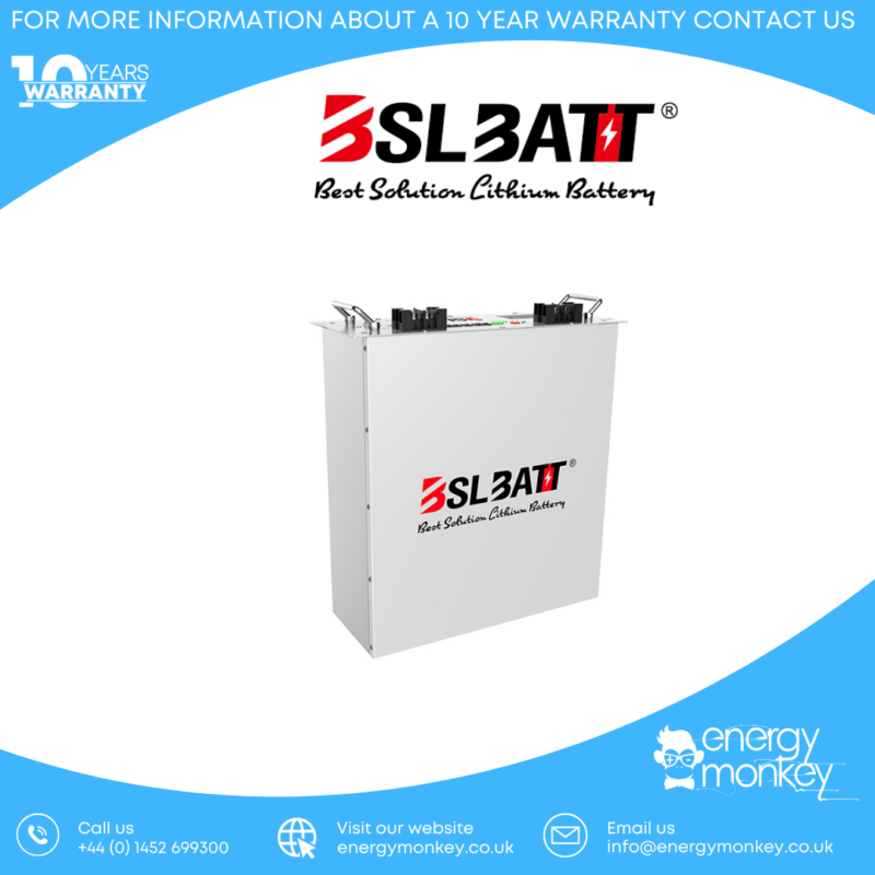 BSLBATT 2.56kWh Rack Mounted Battery for Solar Systems