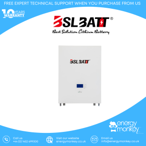 BSLBATT® 51.2V 100Ah 5.12kWh POWERWALL Energy Storage Battery (Main UK Dealer)