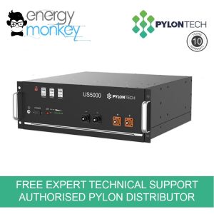Pylontech US5000 4.8KWh Lithium Ion battery Side view