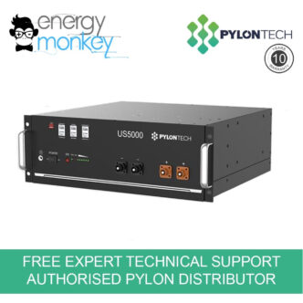 Pylontech US5000 4.8KWh Lithium Ion battery Side view