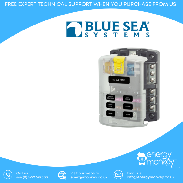 Blue Sea Systems Fuse Block 6 Circuits for DC Power Needs