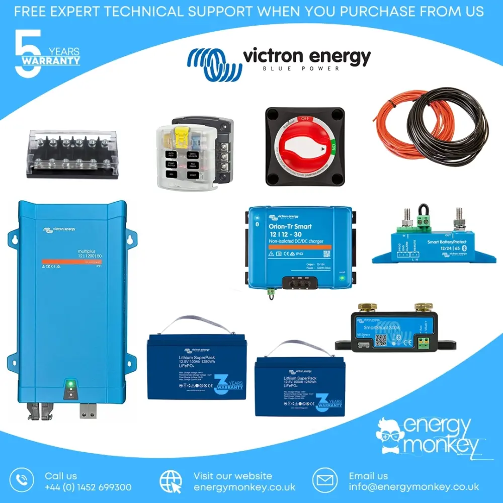 Camper Basic+ Electrics 12v 1.2kVA Lithium SuperPack