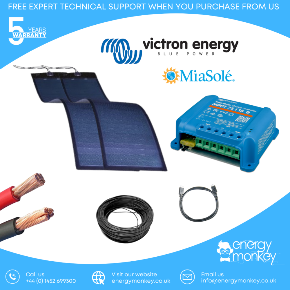 150w Flexible Solar Add-On Kit (2x 75w)