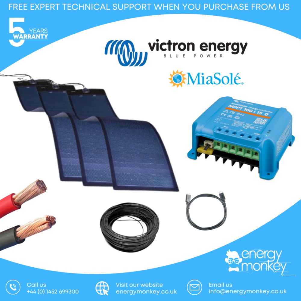 225w Flexible Solar Add-On Kit (3x 75w)