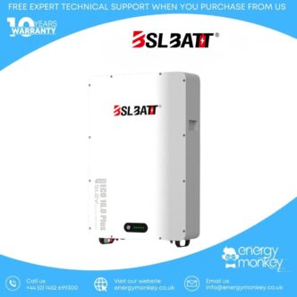 10kWh 51.2V IP65 Home Wall Mounted Solar Battery