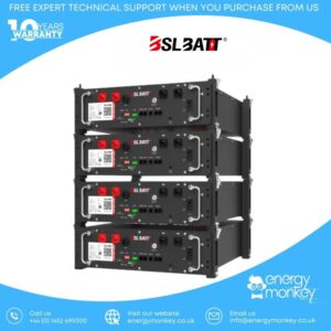 B-LFP48-100E 3U | 51.2V 5.12kWh Server Rack Battery