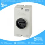 Enclosed DC Switch IP67 Nema 4X 4 Pole 2 String 25A 700VDC Lockable Rotary Handle
