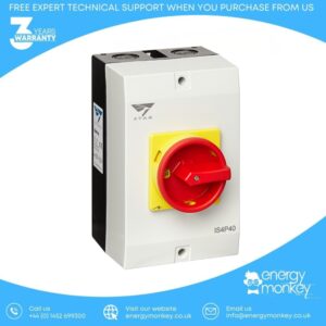 Stag Isolator 4 Pole, 40 Amp Enclosed IP65 (IS4P40)