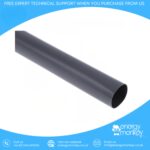 Black non-adhesive heatshrink tubing for 50mm² - 95mm² heavy duty battery cables in off-grid ESS systems.