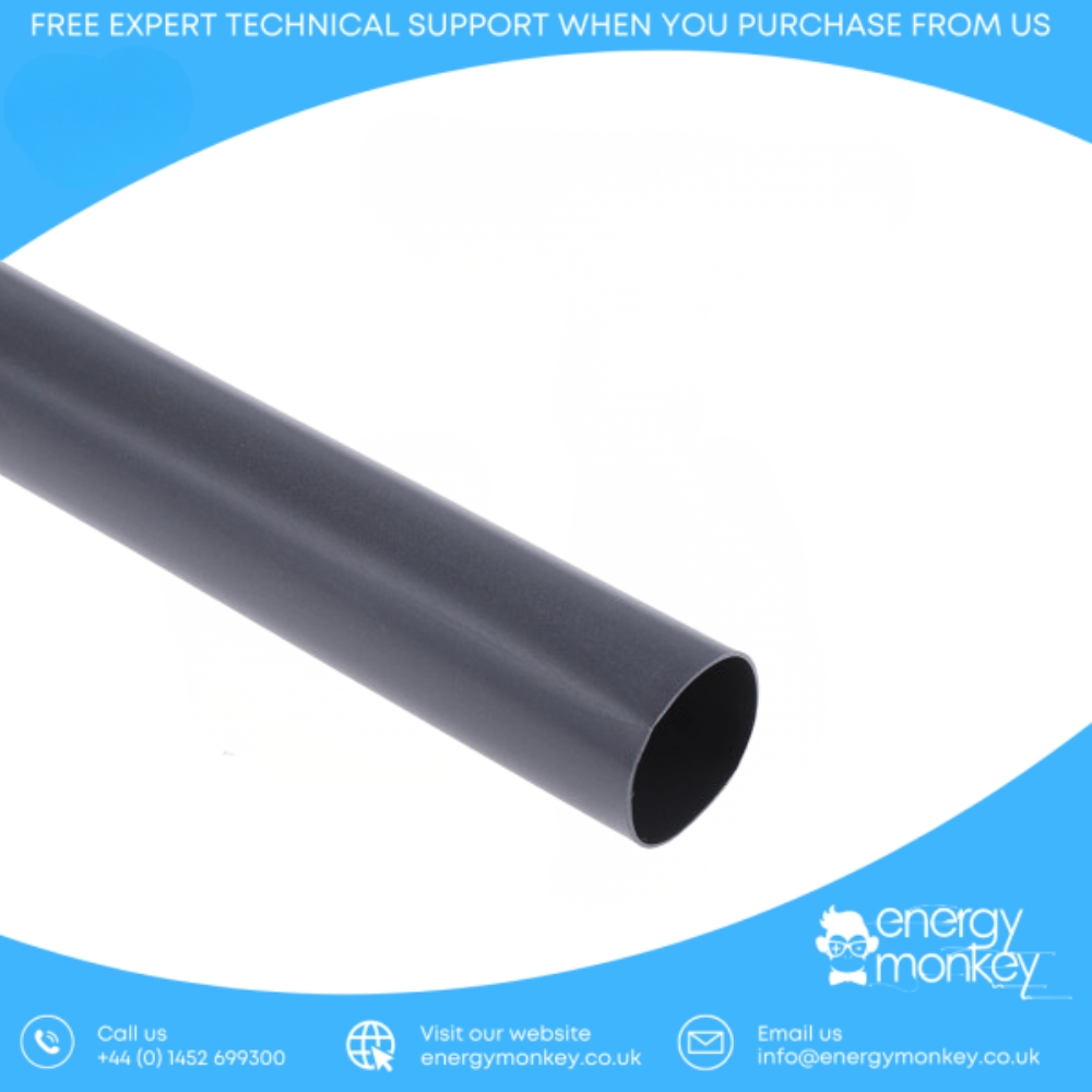 Black non-adhesive heatshrink for Victron SmartShunt and BMV-712 battery monitor terminal wiring 10mm² - 16mm².