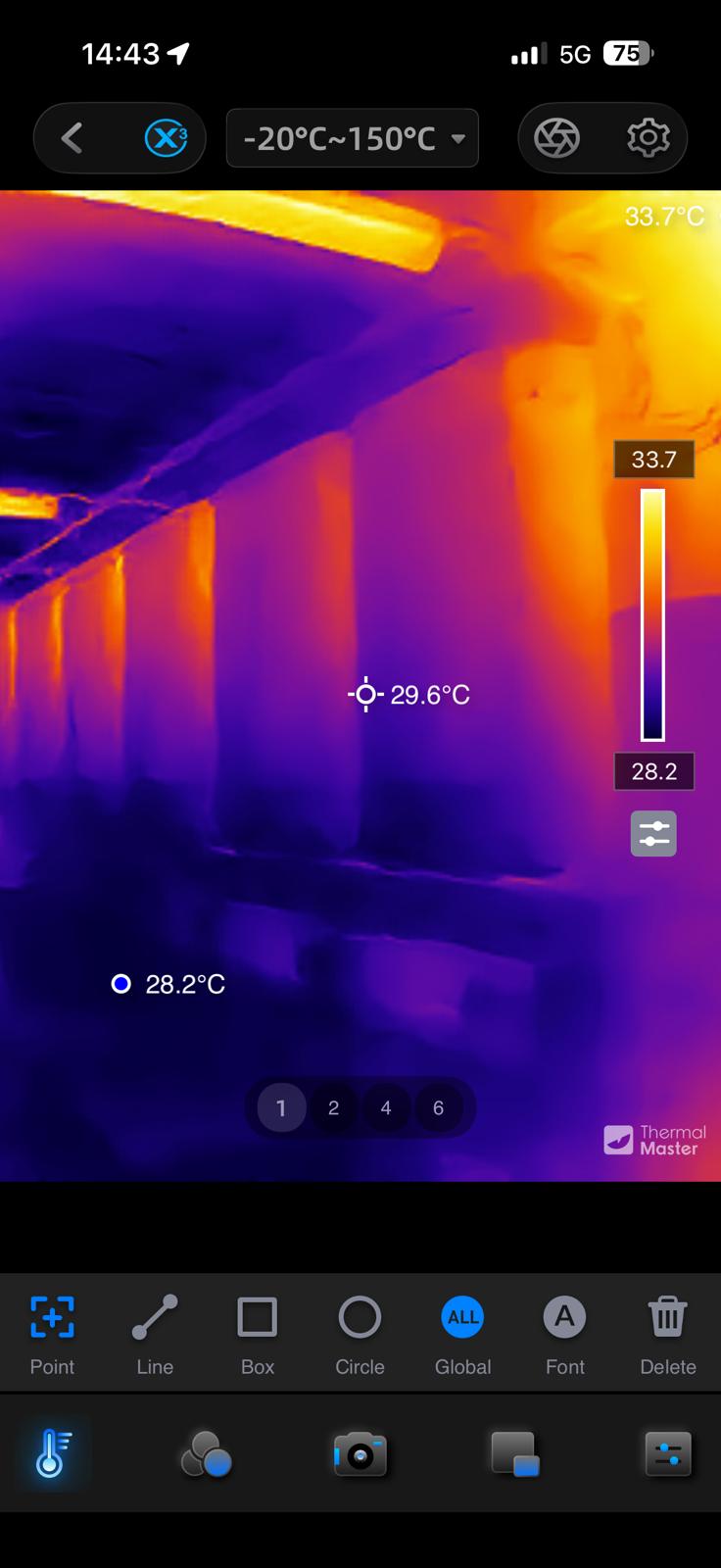 Thermal imaging of high-current electrical connections during commissioning